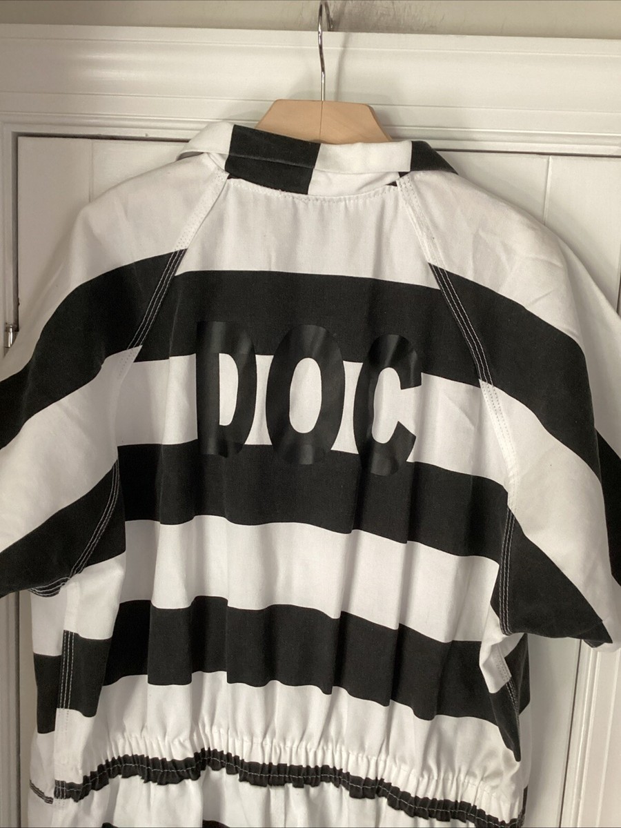 BOB BARKER 囚人服　プリズナーつなぎ　ボーダー　3XL メキシコ製 BOB BARKER 囚人服 プリズナーつなぎ ボーダー 3XL メキシコ製