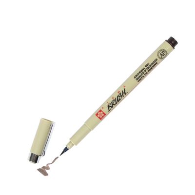 XSDK-BR-117 Sakura Pigma Brush Marker Pen, Sepia Ink, Pack of 1