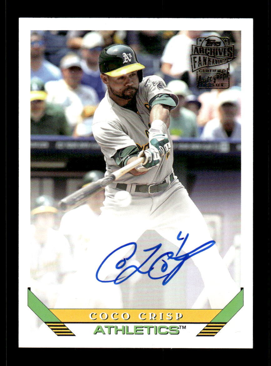2022 Topps Archives #93FF-CC Coco Crisp Fan Favorites Autographs