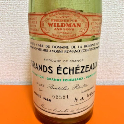 ROMANEE CONTI Grands Echezeaux empty Bottle 1966