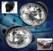 BUMPER CHROME FOG LIGHTS LAMP W/BULB FOR 2004-2015 TITAN/2005-2007 ARMADA PICKUP