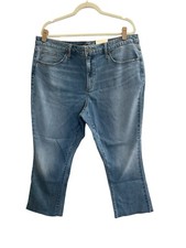 NWT Universal thread womens size 18 jeans high rise kick boot crop Raw Hem 3789