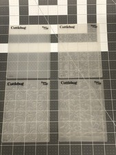 Cuttlebug Embossing Folders - Lot of 4 - Provo Craft Circles Leaves Dots  