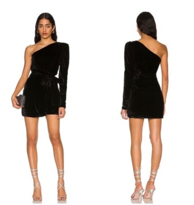lovers and friends one shoulder dress Lovers and Friends Zari Mini Dress in Light Pink