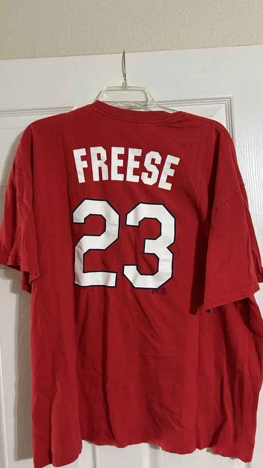 Camiseta deportiva roja de béisbol de David Freese #23 de los MLB Cardinals para hombre talla 2XL Foto 4 de 4