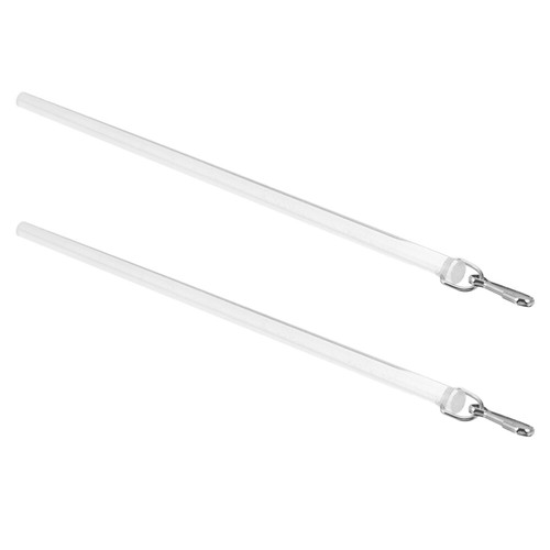 2Pcs Transparent Acrylic Curtain Pull Wand Modern Drapery Rod for Curtains