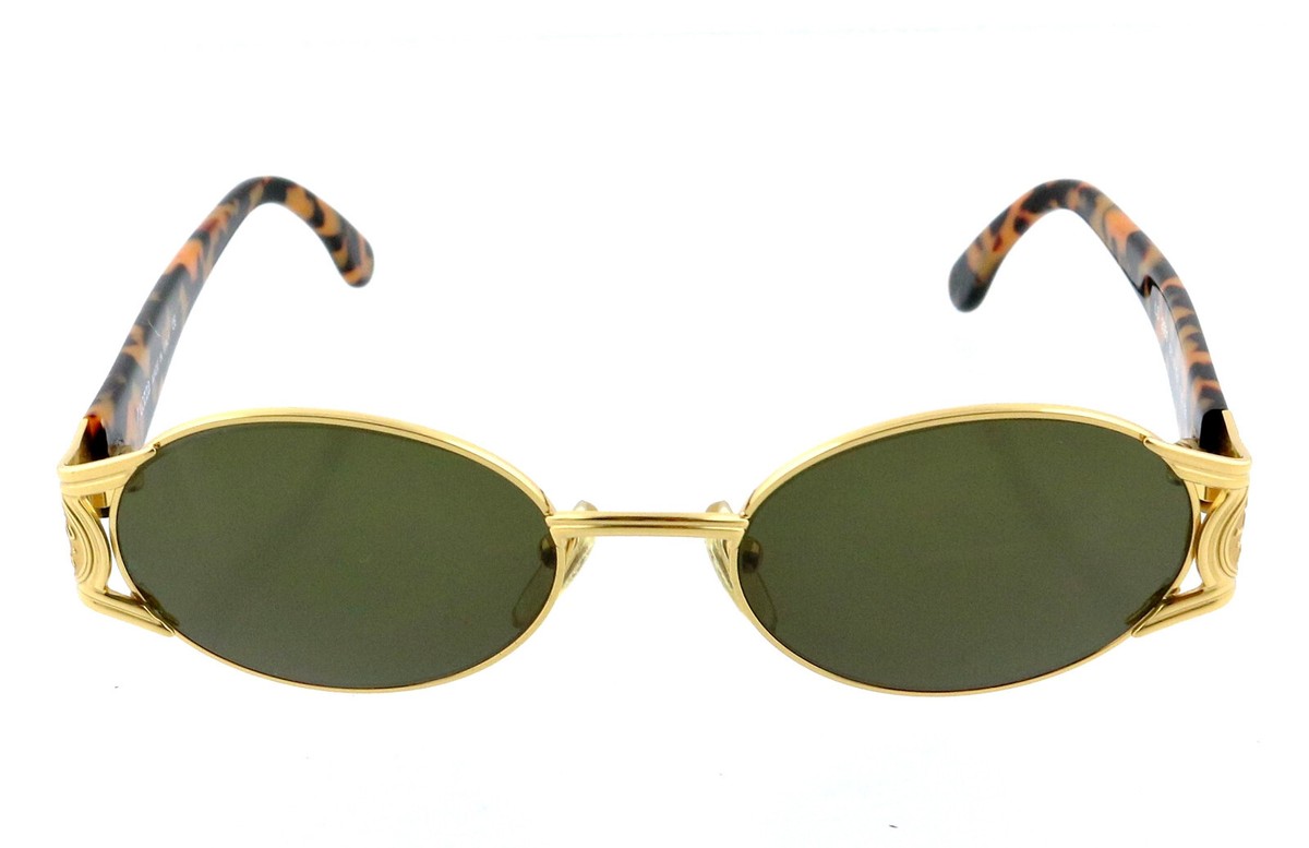 New LOZZA LS2051 116 52mm Gold Brown Havana Sunglasses Italy
