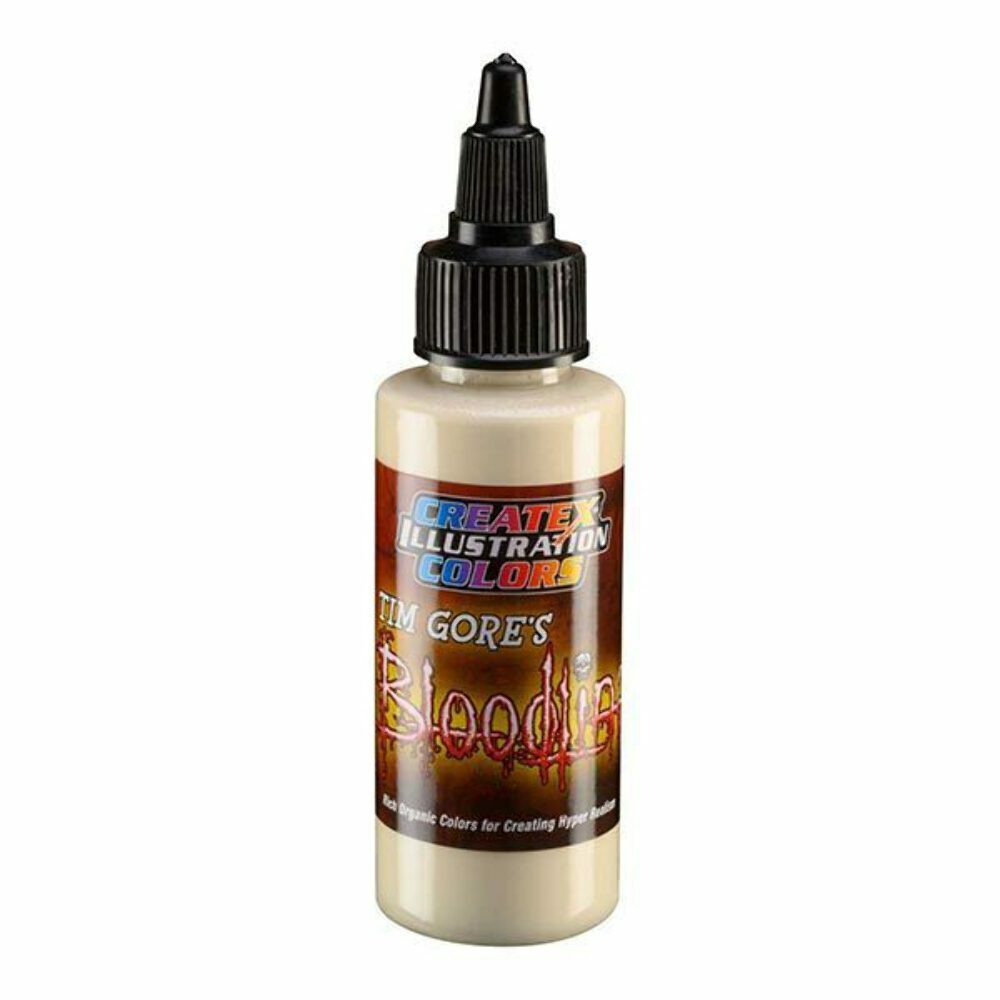 Createx Colors Bloodline Airbrush Paint, 8 Oz - Old Bone White, Water-Based Hyper-Real Colors - View #8