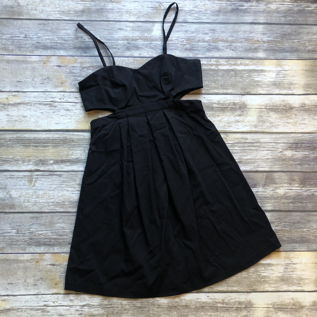 strappy little black dress Strappy Midi Dress