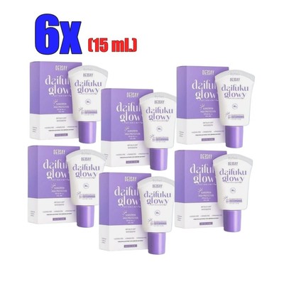 6x Deesay Daifuku Glowy Soft Skin Matt Sun screen SPF 50PA+++ skin bright shiny