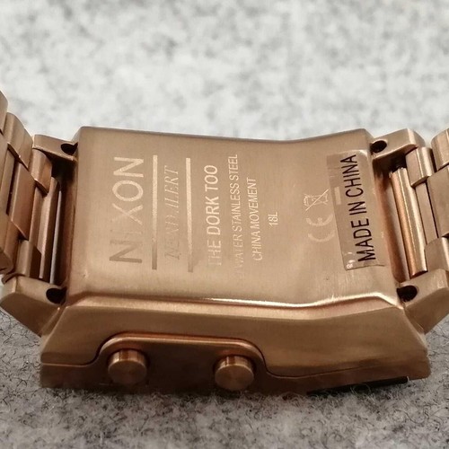 Nixon Dork Too Men Quartz Bronze Steel Watch Digital in box Japan - Rank B - Picture 7 of 15