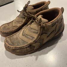 Twisted X Chukka Boots Moccasins Youth Kids 3M Brown Leather Lace Up YDM0048