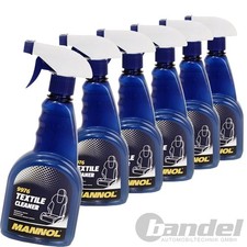 6x MANNOL 500ml TEXTILE CLEANER SITZ& POLSTER REINIGER FUßMATTEN REINIGUNG SITZE