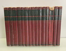 15 VTG 1945 Comptons Pictured Encyclopedia And Fact Index Red Faux Leather Cover