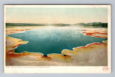 #ad #ad Yellowstone National Park Big Blue Spring Lower Geyser Basin Vintage Postcard PC $0.99