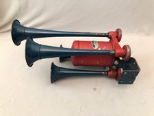 Sparton 4 Trumpet Air Horn 159dt 6 Volt 1920s-1930s Red Blue