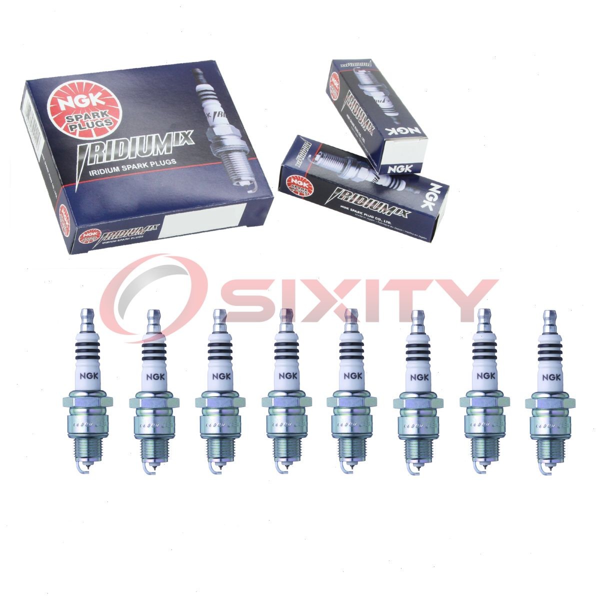 8 pcs NGK Iridium IX Spark Plugs for 1961-1962 Buick Skylark 3.5L V8 - ur