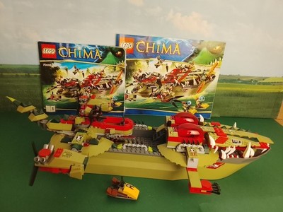 LEGO  Legends Of Chima 70006 Craggers Croc-Boot Zentrale (Unvollständig)