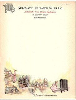 Vintage Automatic Radiator Sales Co. illustrated letterhead