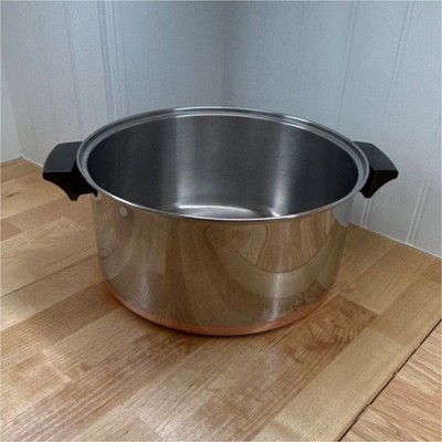Revere Ware Copper Bottom 6 Quart Stockpot Double Handle 1801 Model