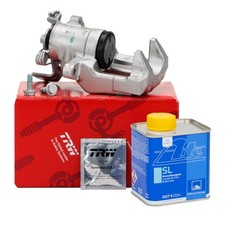 TRW Bremssattel + ATE Bremsflüssigkeit für AUDI A3 VW GOLF 5 6 hinten rechts