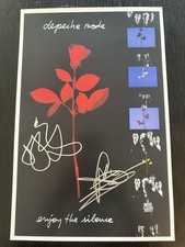 Depeche Mode Music Poster(2 Autographs) COA - Free Shipping