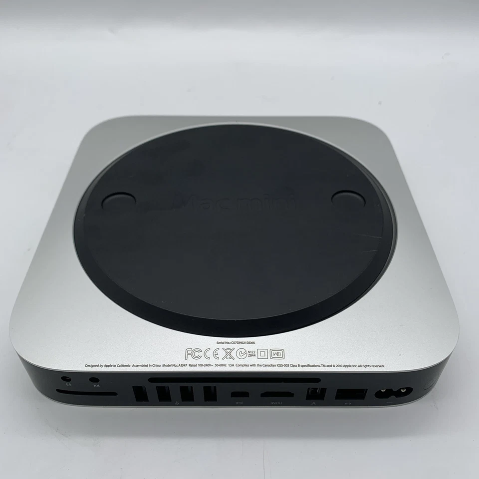 Apple Mac Mini Computer A1347 M2010 Core 2 Duo P8800 2.5GHz 4Gb Ram No HDD - Image 4 of 4