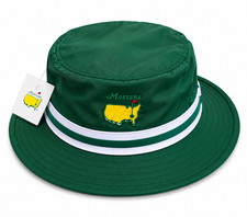 Sombrero de golf con licencia oficial Masters verde cubo bordado logotipo - talla grande