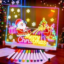 17" LED Note Board with Colors, 7 Light Effects Rechargeable Acrylic Led 2