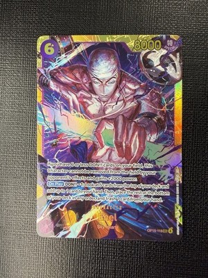 One Piece CCG Bandai Enel OP15-118 Secret Rare Holo Special 8000