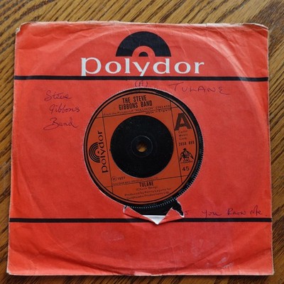 Steve Gibbons Band   Tulane 7'' Record 1977 Polydor Rock Pop 45 RPM