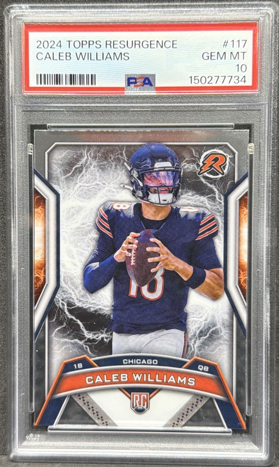 2024 Topps Resurgence - Rookies Caleb Williams #117 (RC) PSA 10 view 1