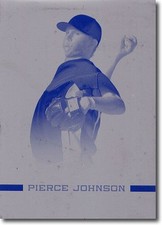 PIERCE JOHNSON 2012 Rize Rookie Printing Press Plate RC 1/1