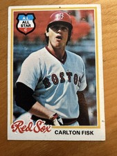 1978 Topps - Carlton Fisk #270 Vintage Basebal Card Boston Red Sox