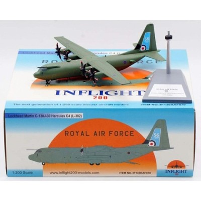 C-130J-30 ROYAL AIR FORCE C4 REG: ZH870 W/STAND - INFLIGHT 200 IF130RAF870 1/200