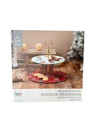 Home Deco Factory Weihnachts Etagere 2-StöCkig Glas Servierplatte 25 Cm