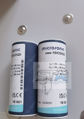 Microsonic ZWS-15/CD/QS Brand New Product Ultrasonic Sensor DHL Shipping