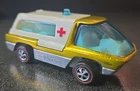 Hot Wheels Redline RESTORED 1969 Ambulance YELLOW Hong Kong The Heavyweights
