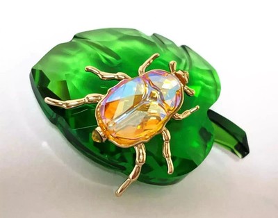 SWAROVSKI KRISTALL SCS MITGLIEDER 2024 TOLLER ''KÄFER AUF BLATT'' 5668764 KOSTENLOSER VERSAND