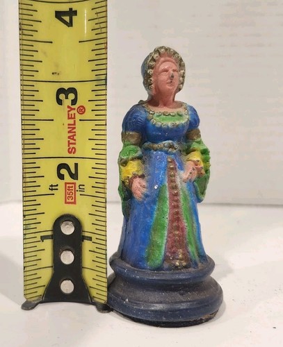 Scacchi completi Maya aztechi conquistador spagnolo vintage 24 pezzi di ricambio  - Foto 2 di 12