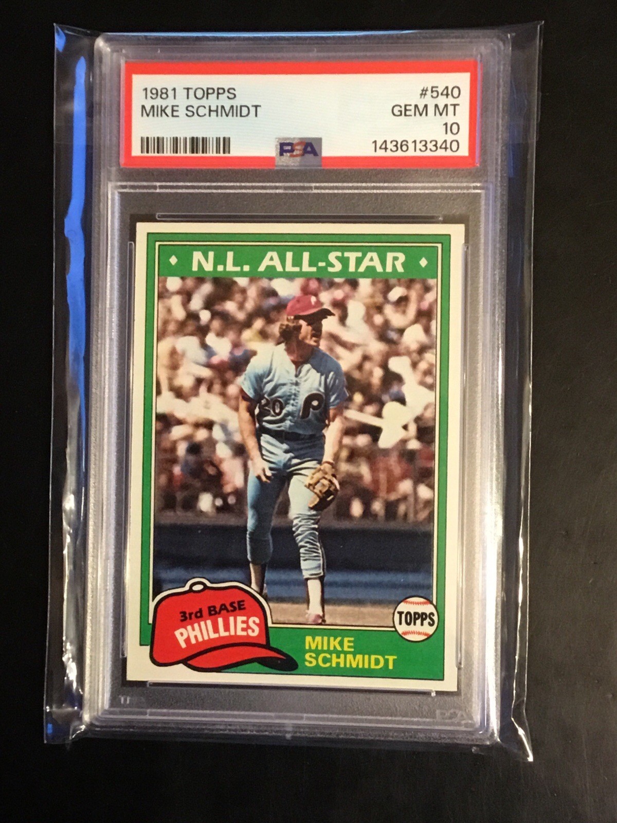 1981 TOPPS #540 MIKE SCHMIDT PHILLIES HOF PSA 10 500 HR Clubs New Slab See Pics