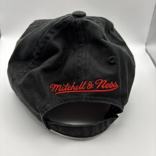 Chicago Bulls Hat Cap Strapback Black Mitchell & Ness Dad Hat Used with Tags - Picture 3 of 7