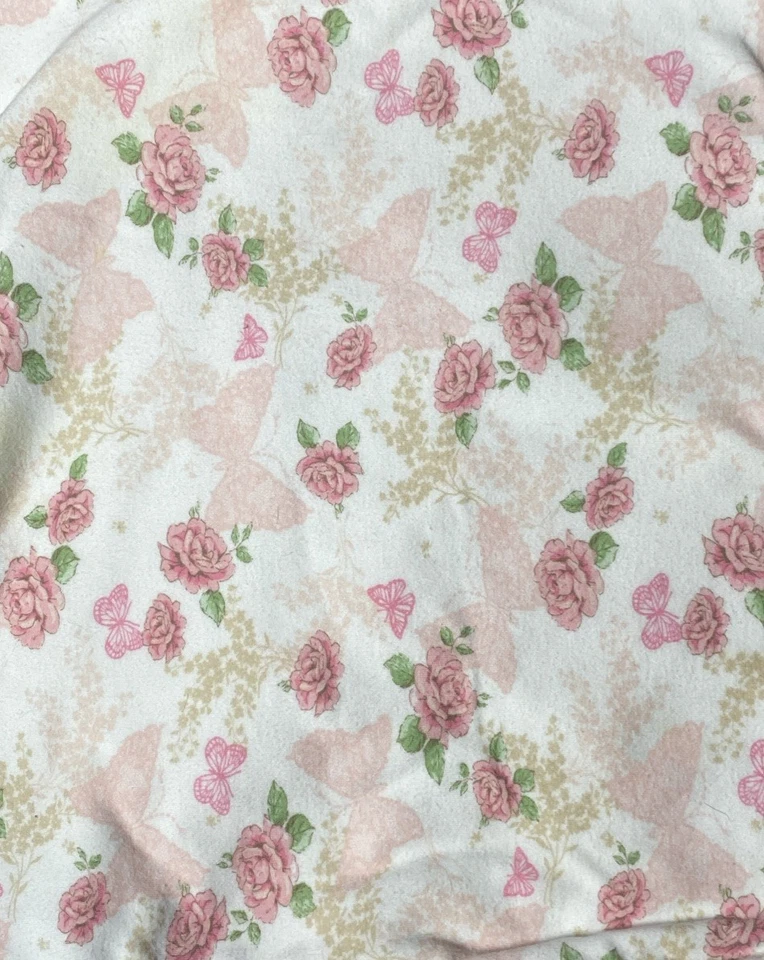 Двустороннее детское одеяло-бабочка First Impressions цветочный узор розовая роза - Изображение 4 из 4