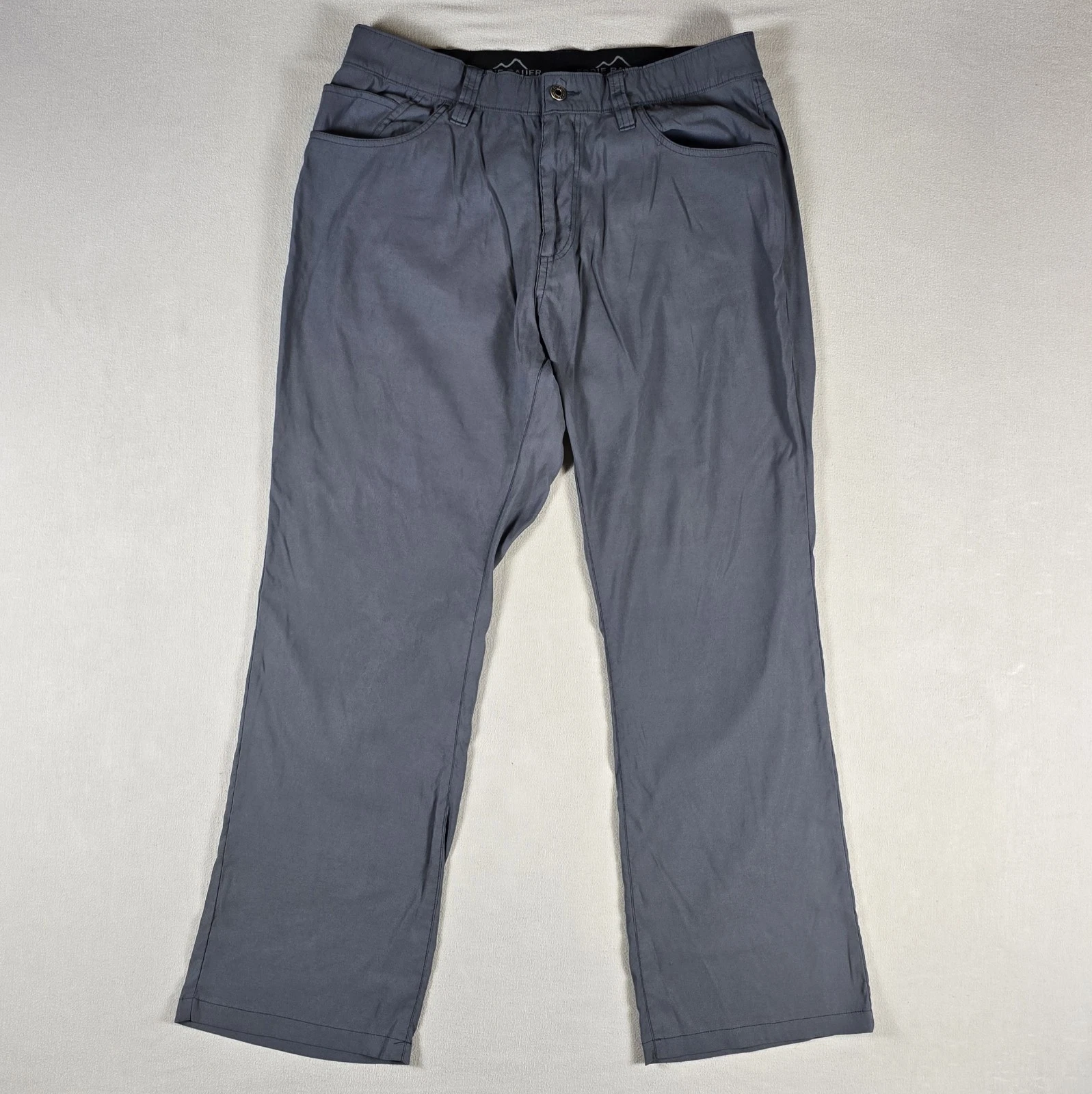Eddie Bauer Mens 34x30 Gray Stretch Nylon Hiking Outdoor Pants Performance