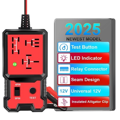 Universal 12V Car Battery Tester Relay Tester LED Display Diagnostic Tool