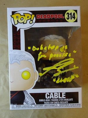 Signed Josh Brolin Autographed Deadpool Cable Funko Pop SWAU COA
