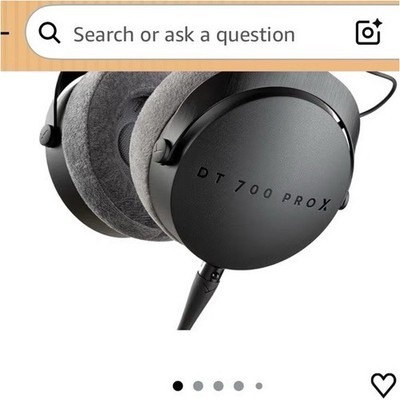 beyerdynamic DT 700 PRO X Closed-Back Wired Studio Headphones Black DJ