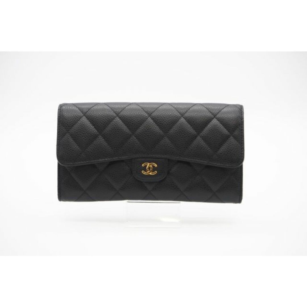Chanel Caviar Skin Matelasse Classic Long Flap Wallet Black in 3 Days