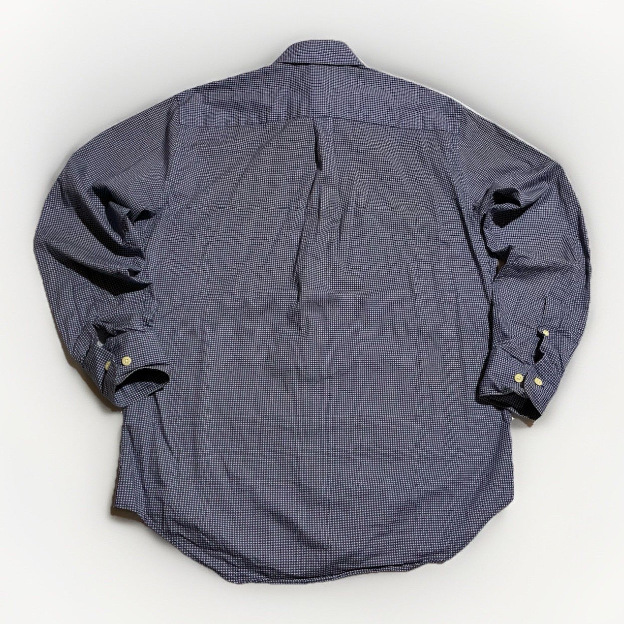 Peter Millar Medium Navy Micro Dot Button Down Sh… - image 2