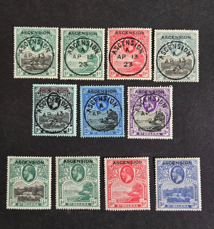 Ascension Island  early 20th century stamps , MH / used F/VF, lot # 9911